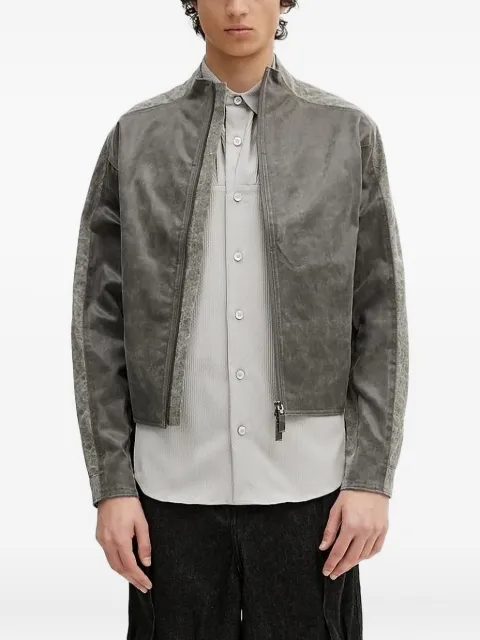 Ader Error acid-wash panelled jacket