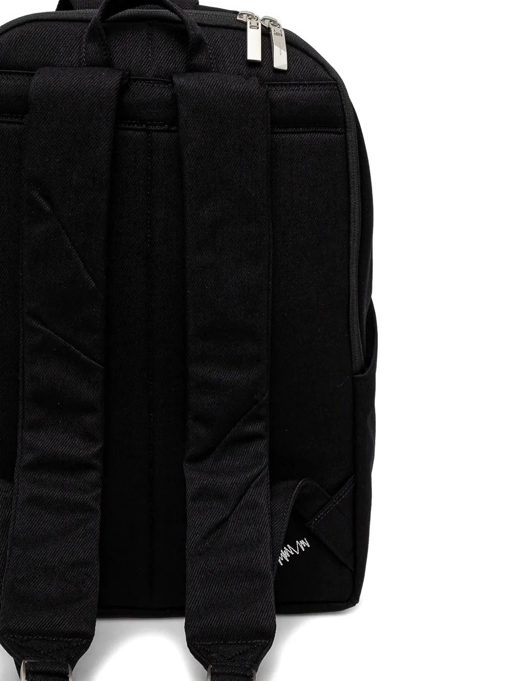 Ader Error Pleated Zip-fastening Backpack In Black