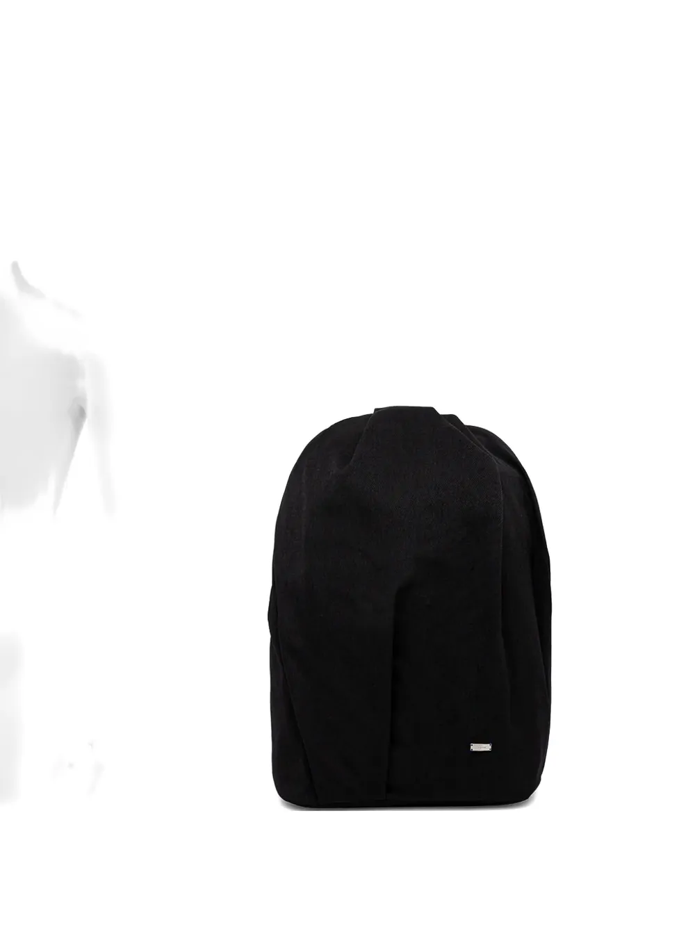 Ader Error Pleated Zip-fastening Backpack In Black