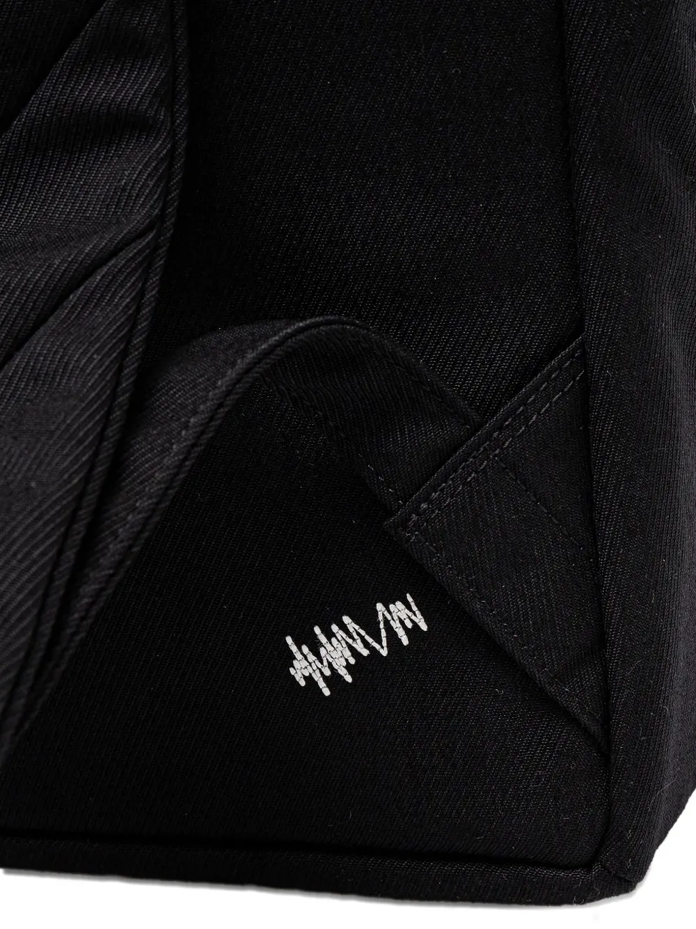 Ader Error Pleated Zip-fastening Backpack In Black