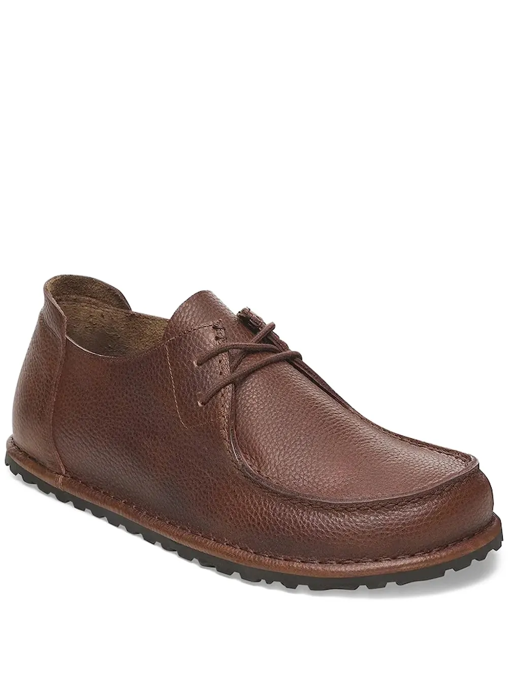 Birkenstock Utti leather lace-up derby shoes Brown
