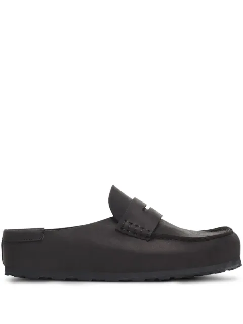 Birkenstock penny-strap leather slides