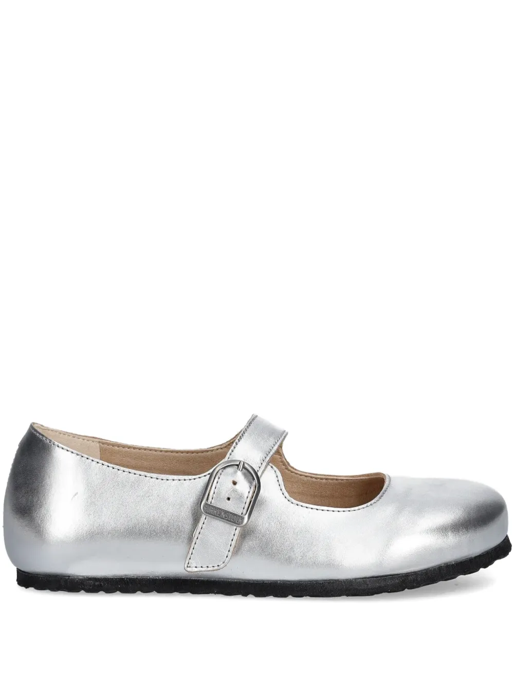 Birkenstock buckle-fastening ballet flats Silver