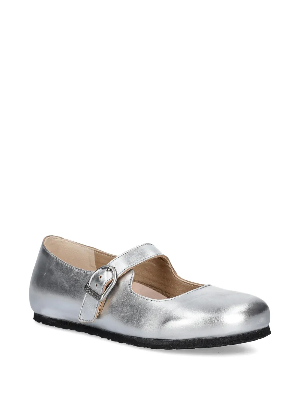 Birkenstock buckle-fastening ballet flats Silver