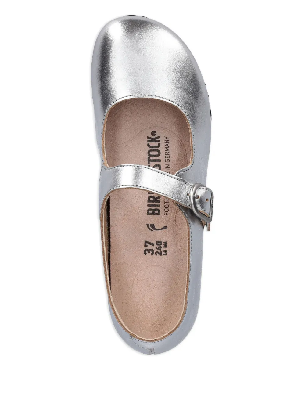 Birkenstock buckle-fastening ballet flats Silver