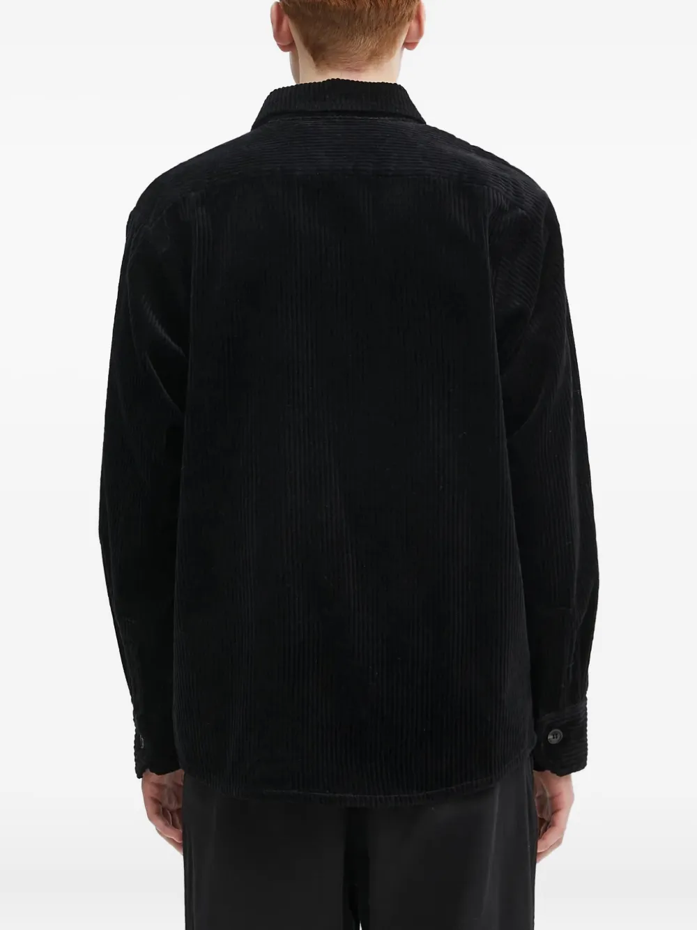 A.P.C. Ribfluwelen overhemd Zwart