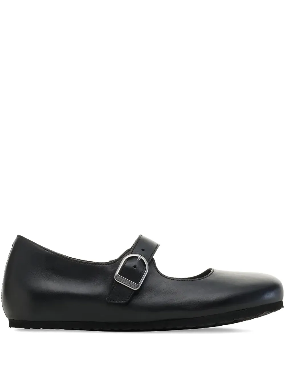 Birkenstock buckle Mary Jane style ballet flats Black