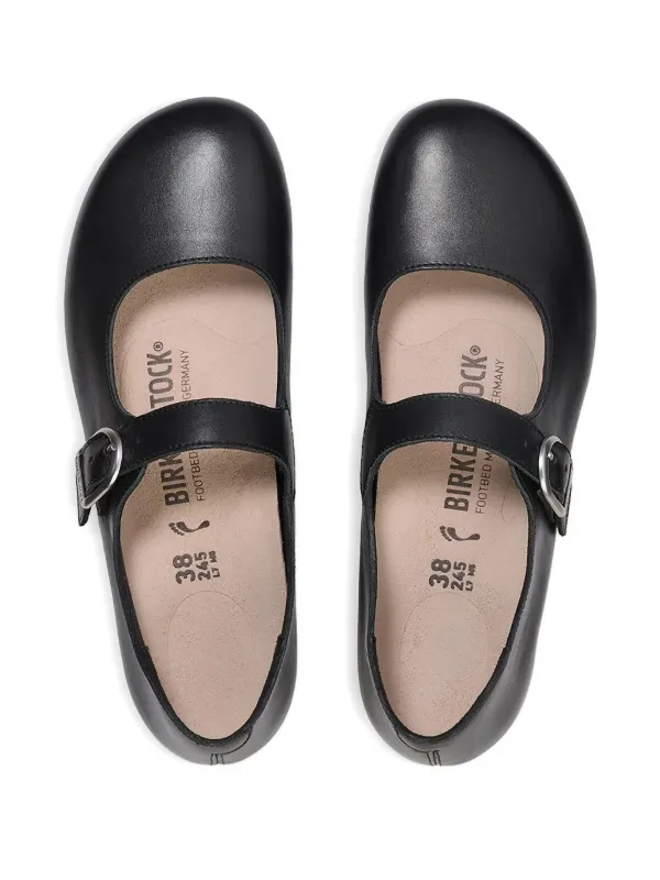 ブラック フラットシューズ メリージェーン 38 Birkenstock メリージェーン フラットシューズ | ブラック
