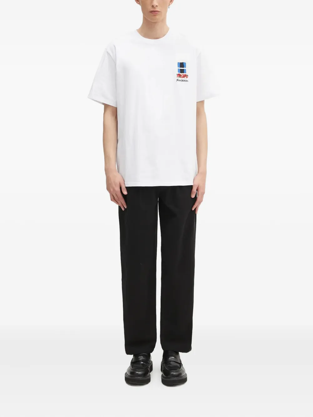 A.P.C. Broek met geplooid detail - Zwart