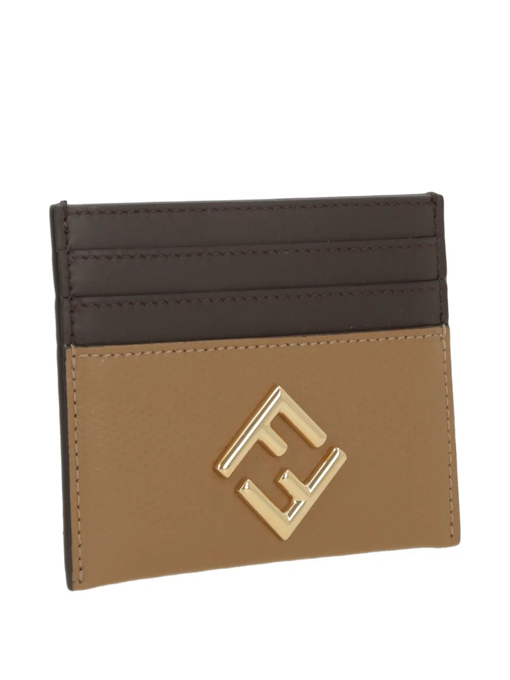  Fendi Leather Cardholder - Neutrals 