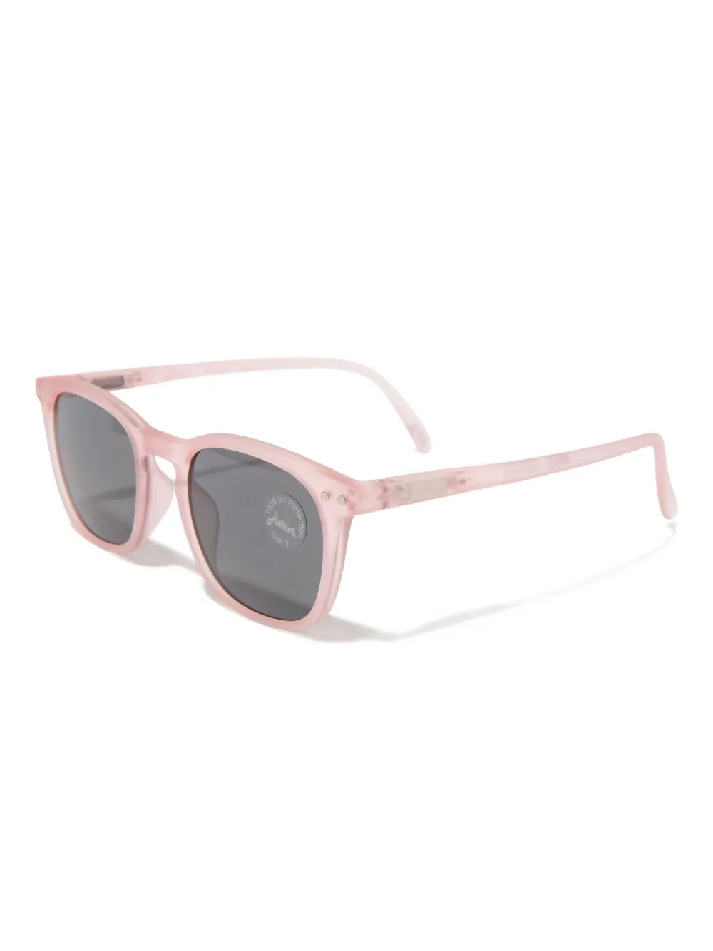 IZIPIZI KIDS #E trapeze zonnebril met rechthoekig montuur Roze