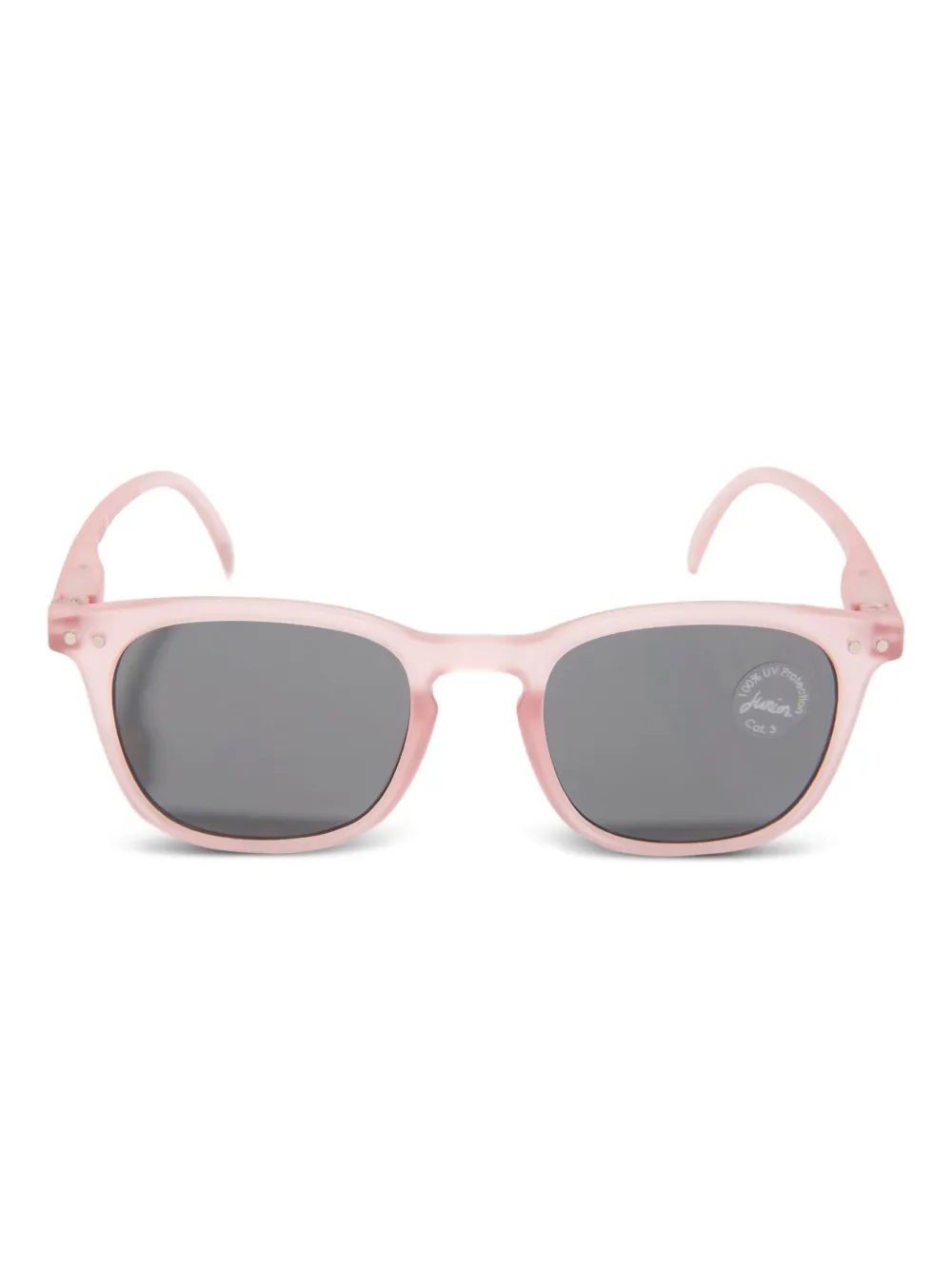 IZIPIZI KIDS #E trapeze zonnebril met rechthoekig montuur Roze