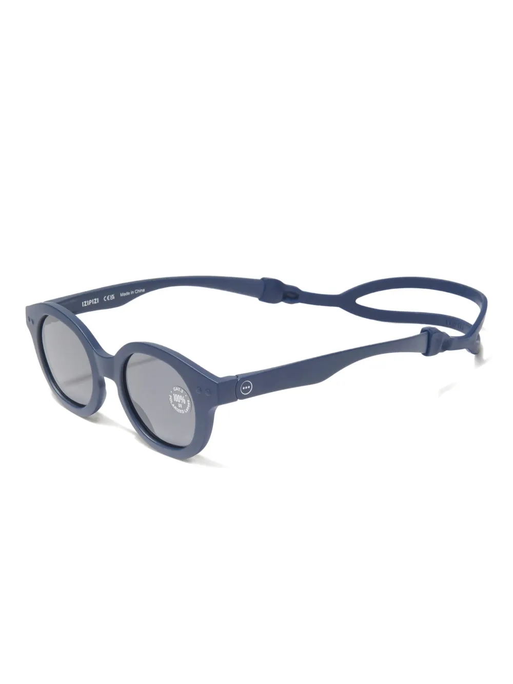 IZIPIZI KIDS #C zonnebril met rond montuur Blauw