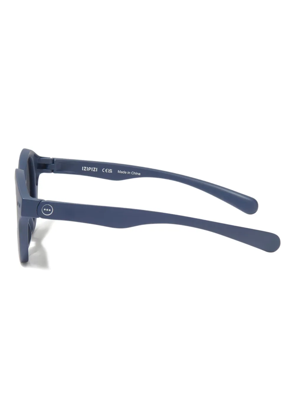 IZIPIZI KIDS #C zonnebril met rond montuur Blauw