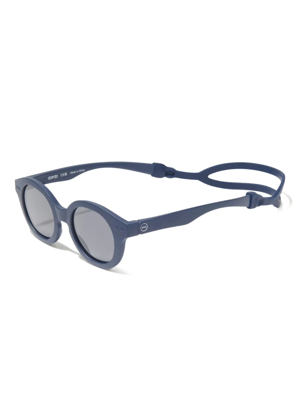 IZIPIZI KIDS C zonnebril met rond montuur - Blauw