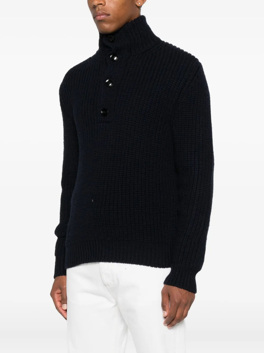 TOM FORD high-neck sweater Blauw