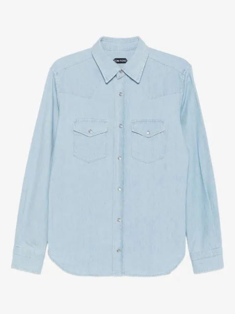 TOM FORD double-pocket denim shirt