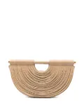 Cult Gaia Lou pleated half-moon tote bag - Neutrals