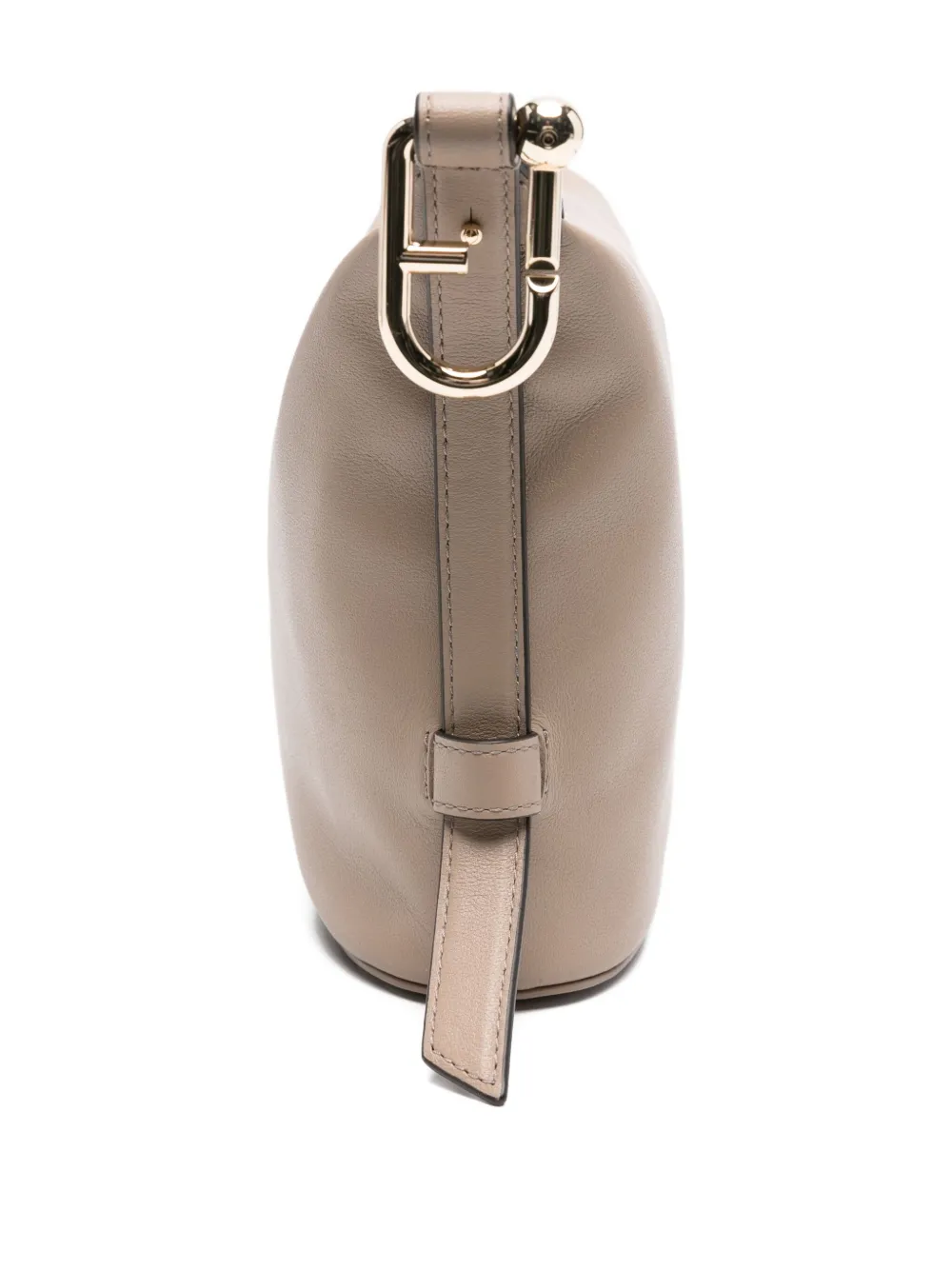 Furla Nuvola kleine leren schoudertas Beige