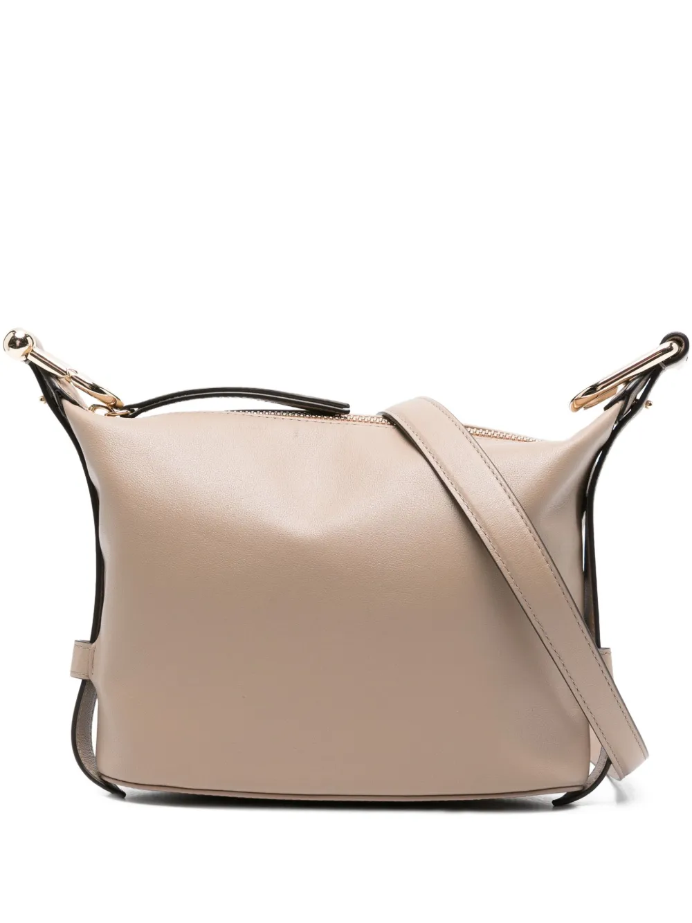 Furla Nuvola kleine leren schoudertas Beige