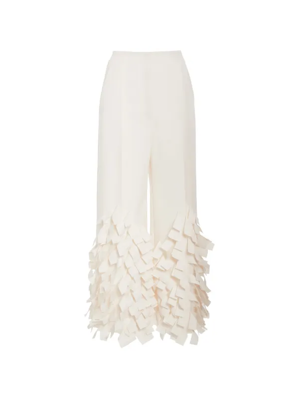 A.W.A.K.E. Mode Rectangle Detail Pants in White