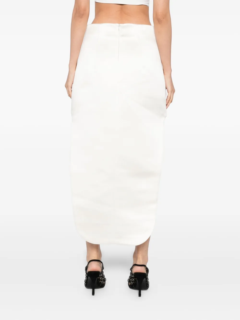 A.W.A.K.E. Mode Slit Skirt | White | FARFETCH A.W.A.K.E. Mode Slit Skirt | White | FARFETCH