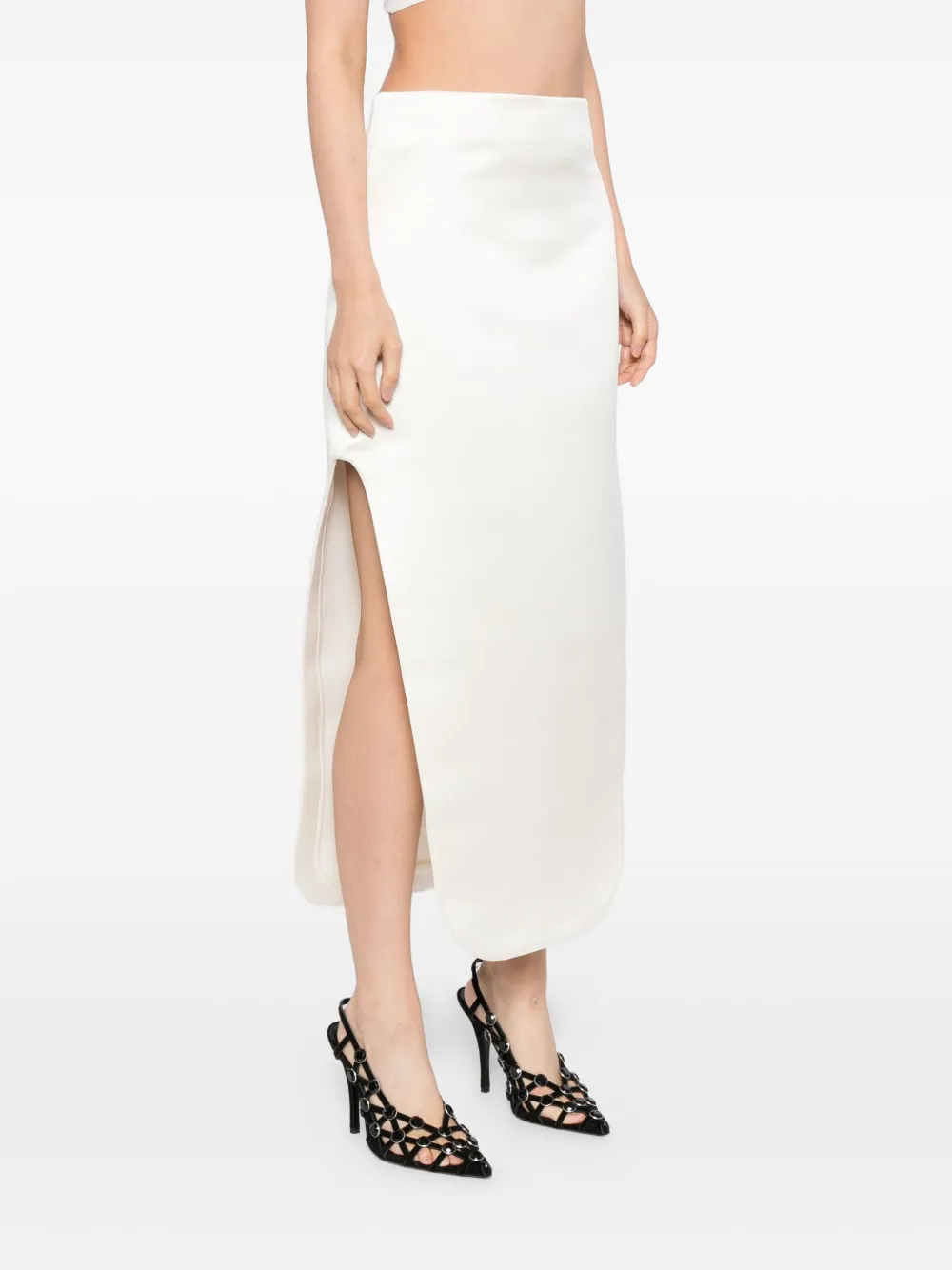  A.w.a.k.e. Mode Slit Skirt - White 