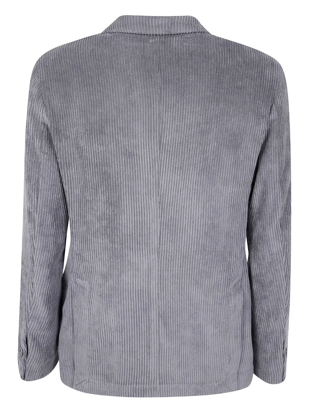 Barba Ribfluwelen blazer met twee knopen Grijs