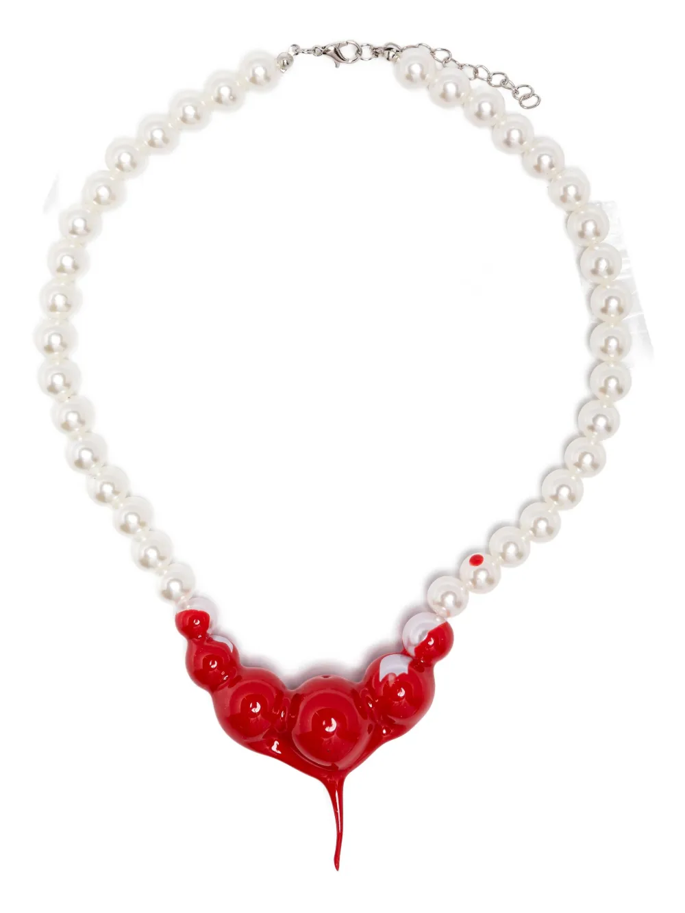 Ottolinger Pearl-drop Necklace In Silver