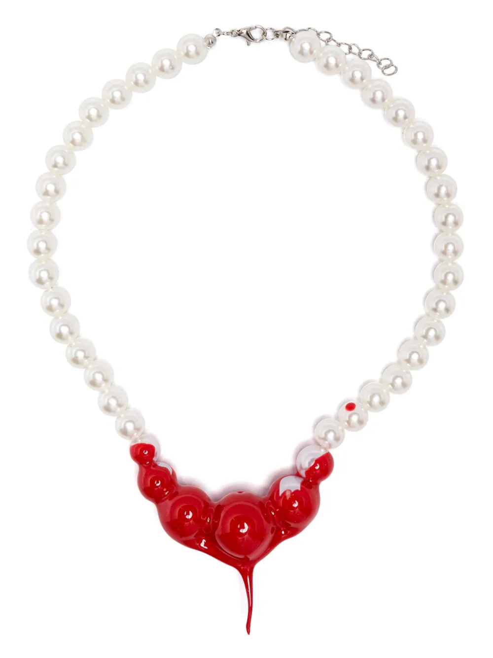 Ottolinger collar con dije de perla | plateado | Image 1