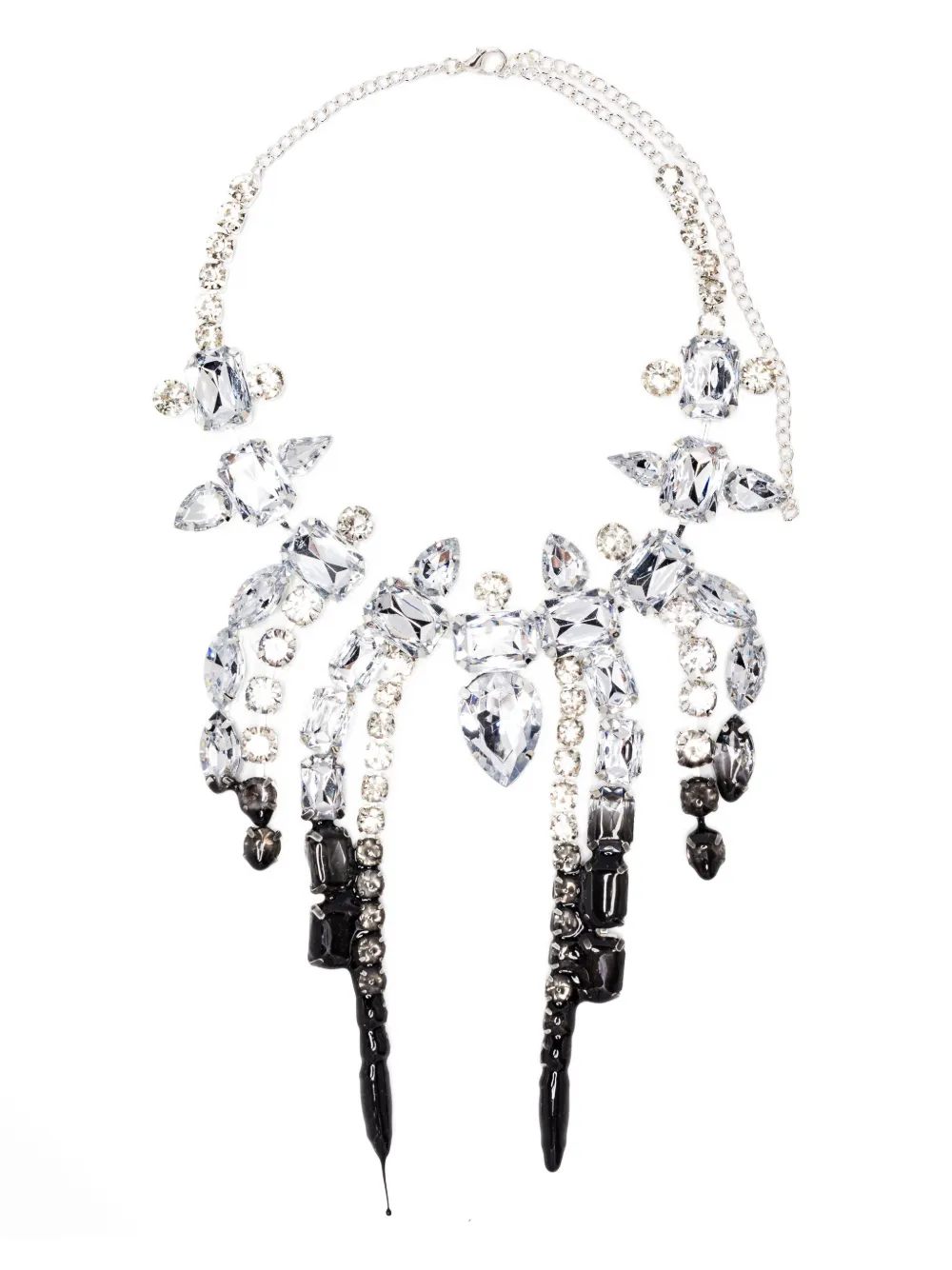 Ottolinger crystal-embellished statement necklace | Silver | Image 1