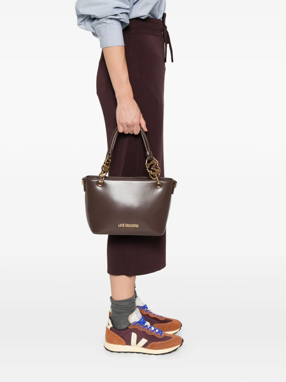 Love Moschino Tas met handgreep Bruin