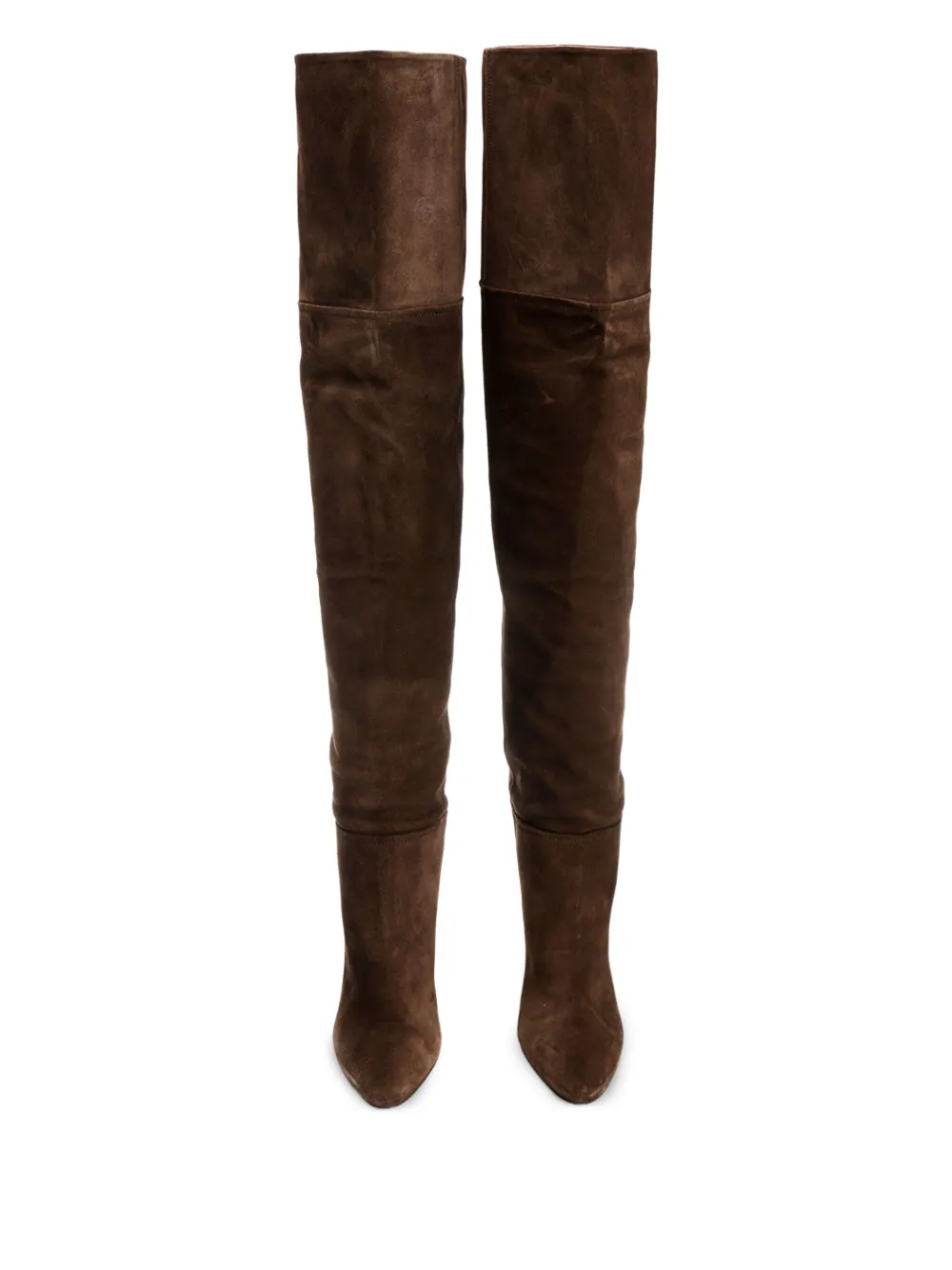 Paris Texas 100mm Lavinia suede thigh-high boots Brown