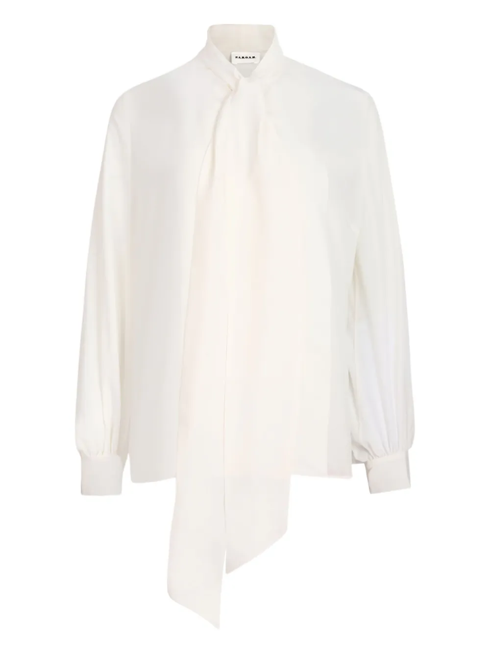 P.A.R.O.S.H. bow-detail silk blouse | White | Image 1