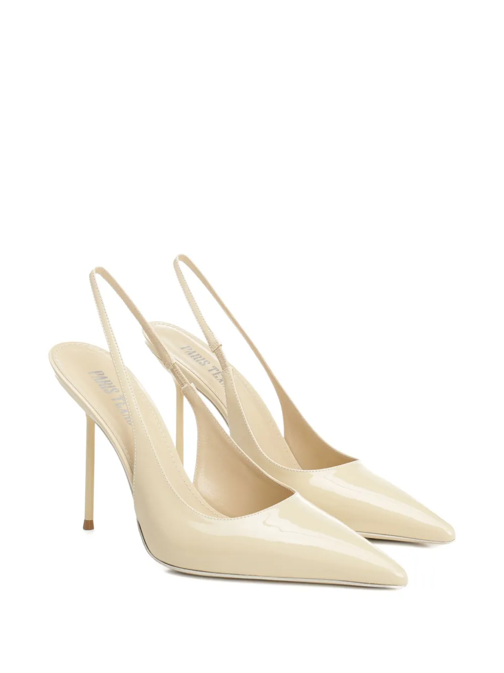 Paris Texas 105mm Lidia slingback pointed-toe pumps Neutrals