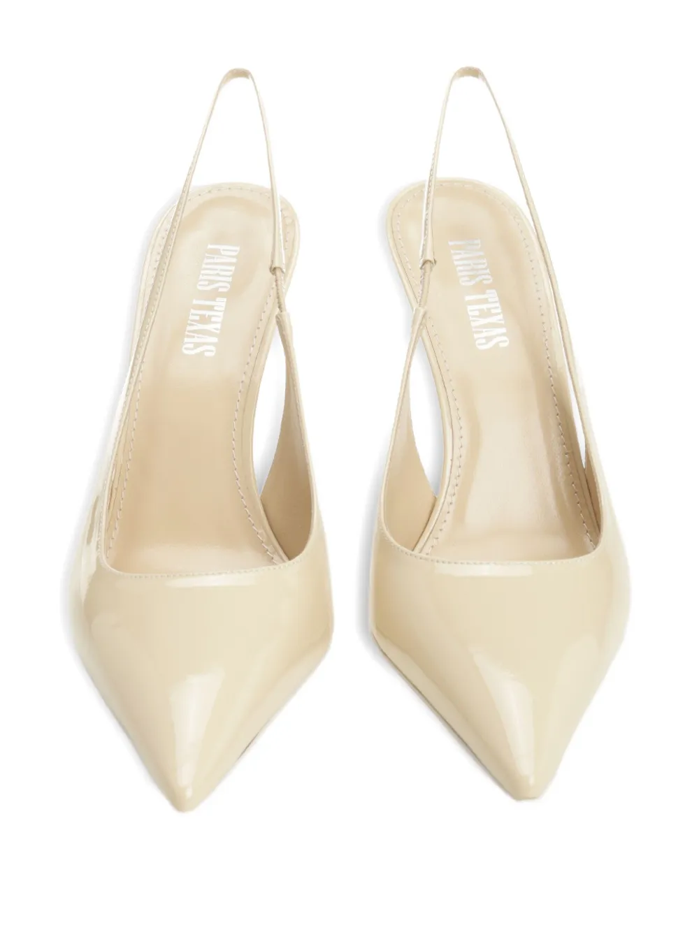 Paris Texas 105mm Lidia slingback pointed-toe pumps Neutrals