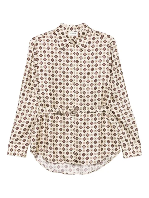 P.A.R.O.S.H. geometric-print belted shirt