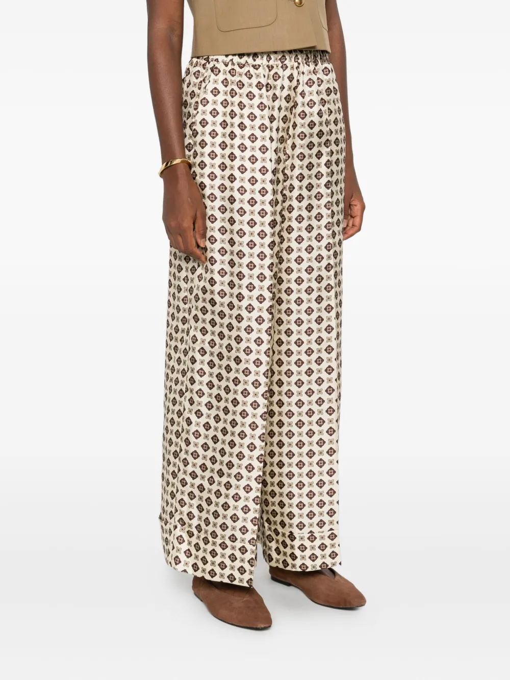 P.A.R.O.S.H. Zijden broek Beige