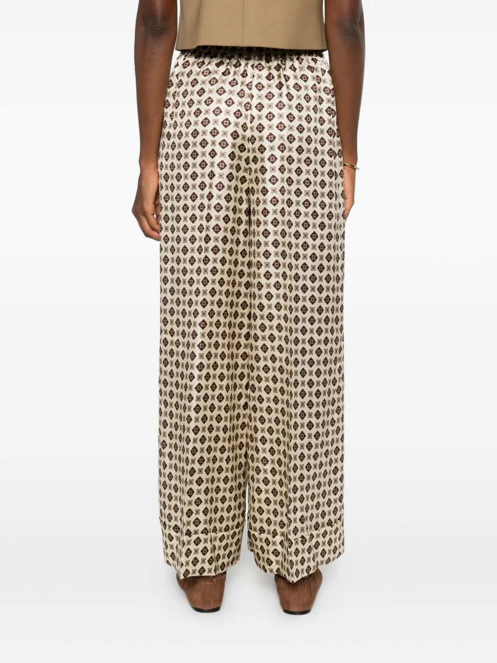 P.A.R.O.S.H. Zijden broek Beige