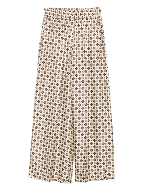 P.A.R.O.S.H. geometric-print silk trousers