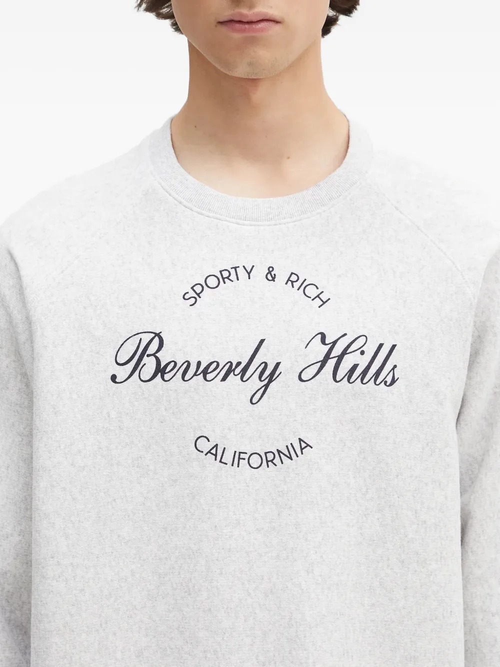 Sporty & Rich Beverly Hills sweatshirt Grijs