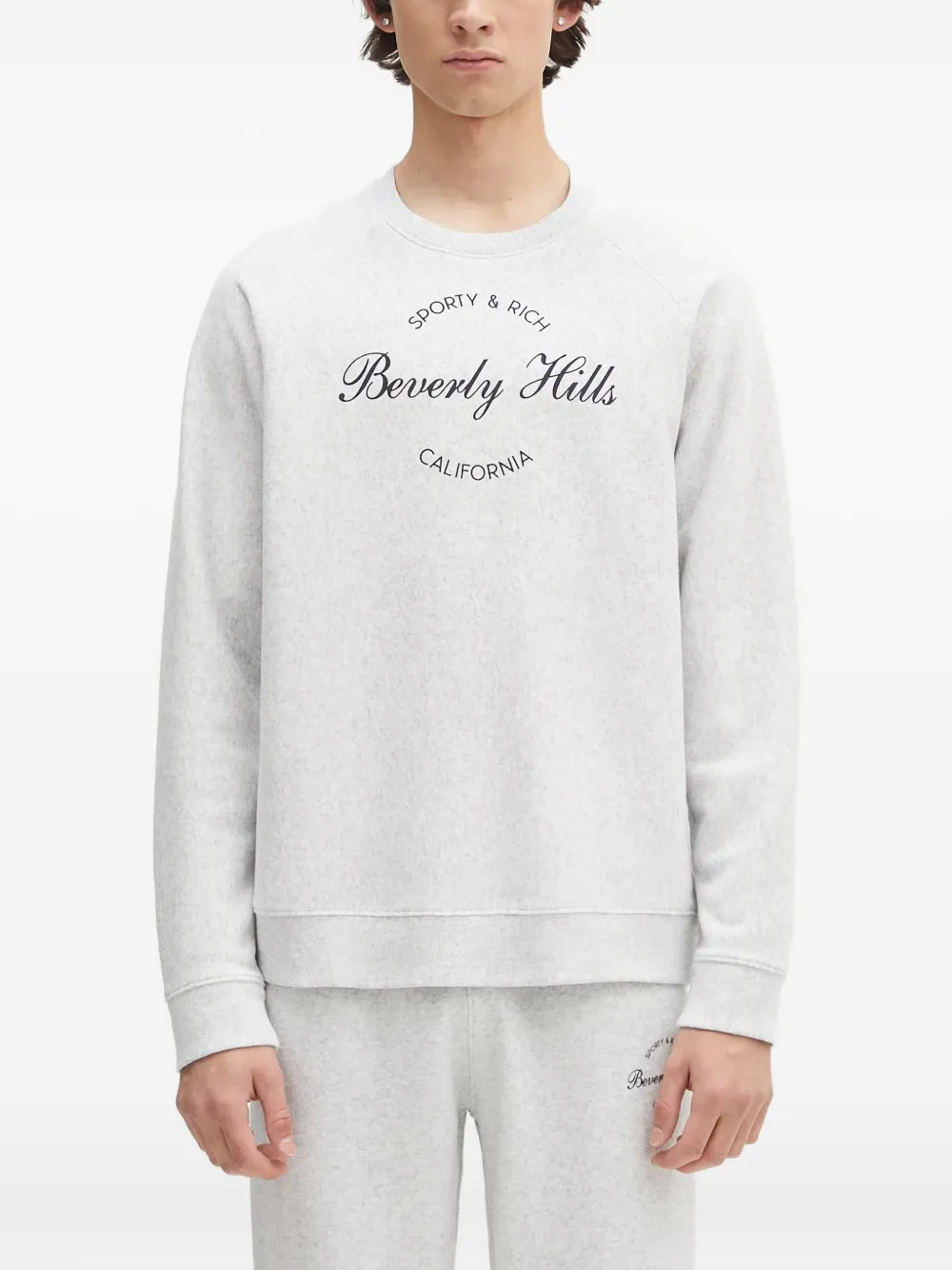 Sporty & Rich Beverly Hills sweatshirt Grijs