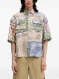 RHUDE patchwork shirt - Neutrals