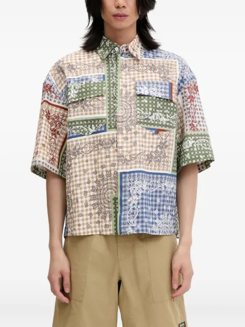 RHUDE patchwork shirt