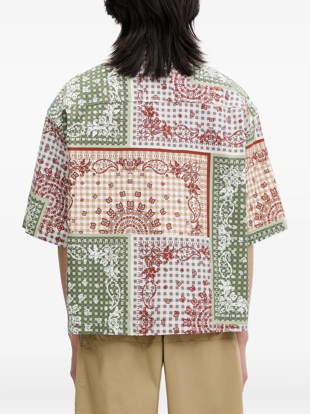 RHUDE Overhemd met patchwork Beige