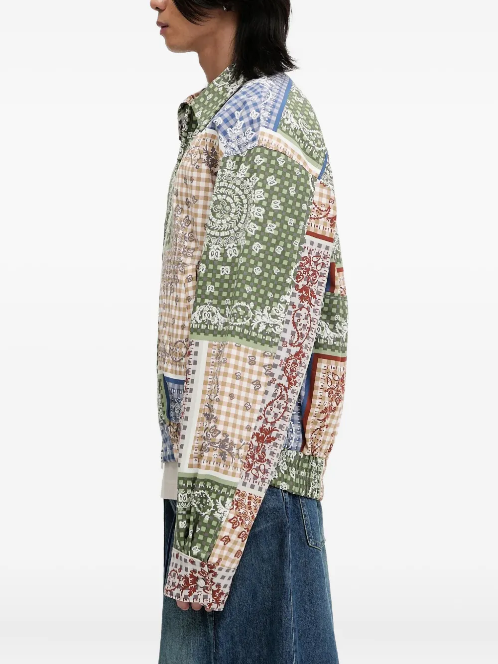 RHUDE Jack met patchwork Beige