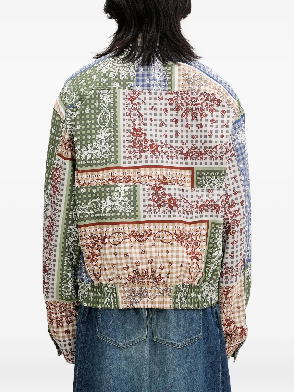 RHUDE Jack met patchwork Beige