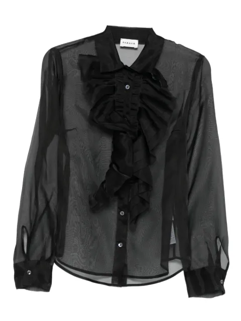 P.A.R.O.S.H. blusa de seda con volantes