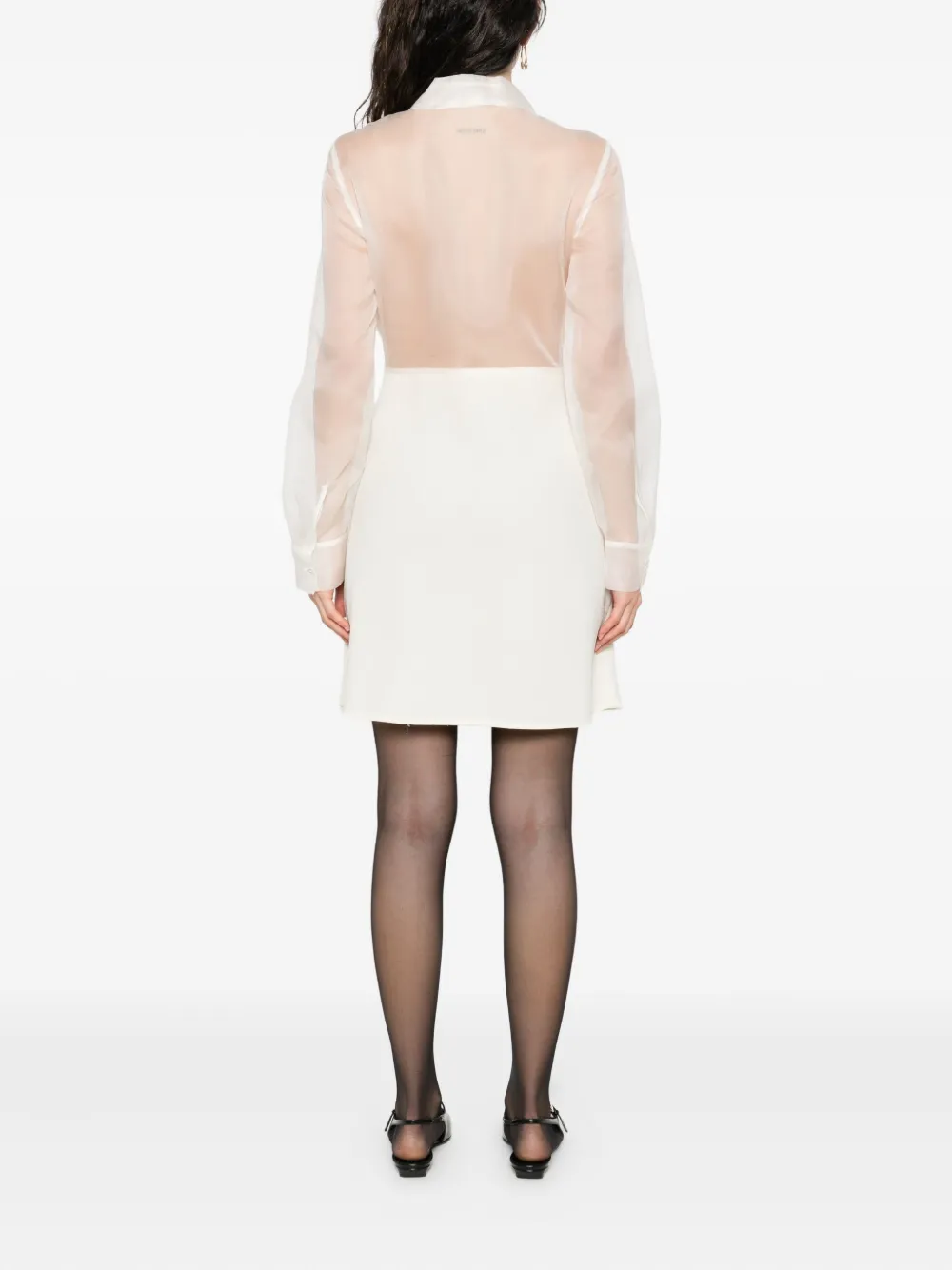 P.A.R.O.S.H. Blousejurk met ruches Beige