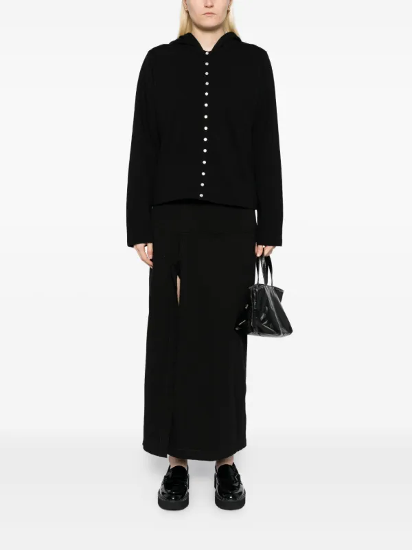 【agnès b.】黒 ヴィンテージボタンフロントジャケット agnès b.】黒 ヴィンテージボタンフロントジャケット vintage
